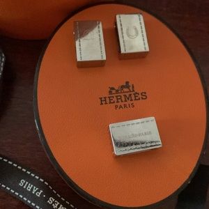 Authentic Hermes scarf rings